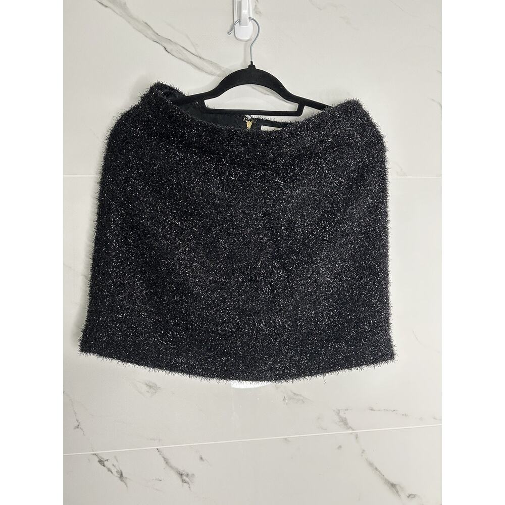 KATE SPADE NEW YORK Pencil Mini Skirt 10 Shimmery Black Holiday Party Y2K 90’s
